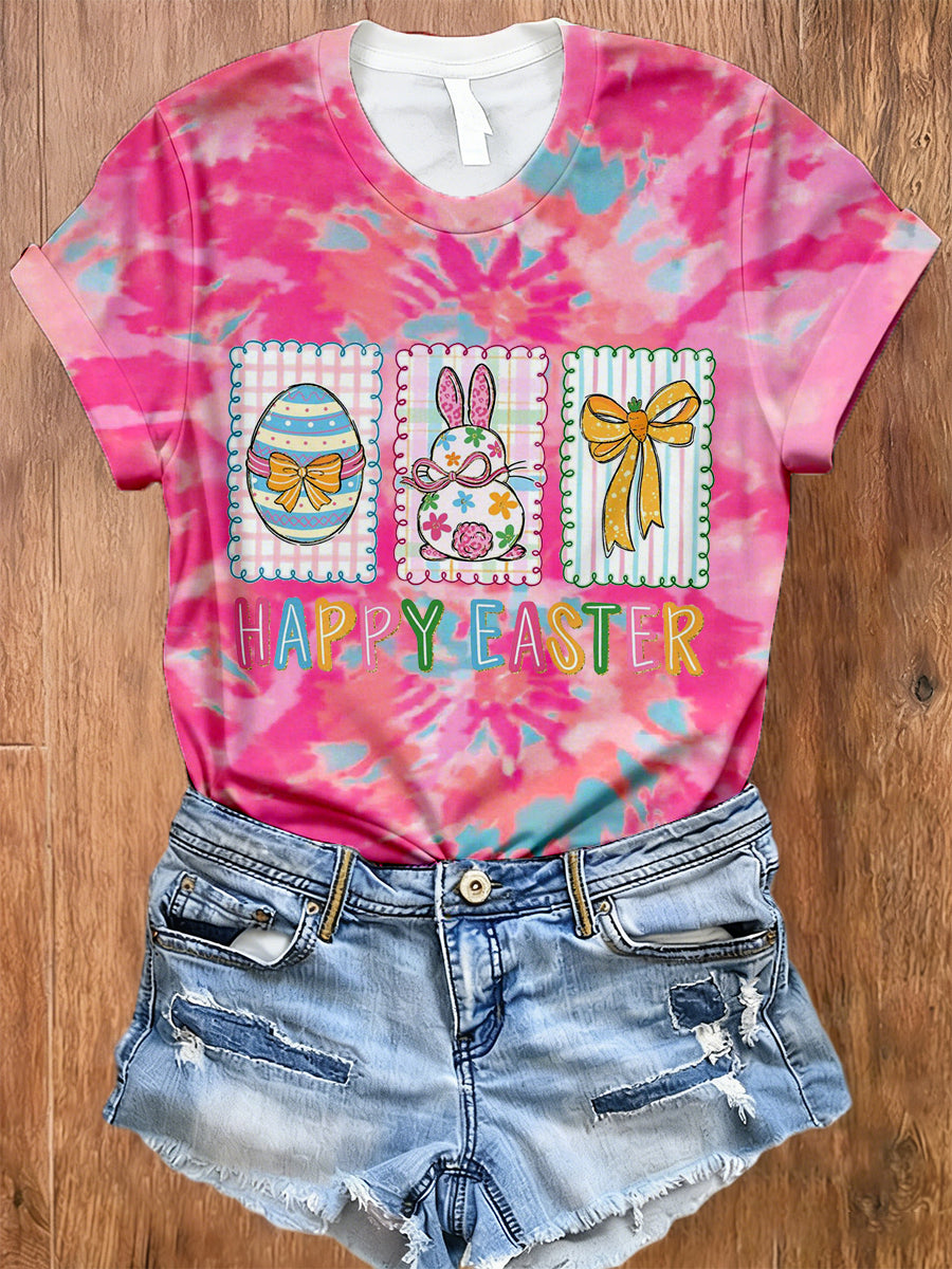 Women's Easter-Themed Printed T-Shirt