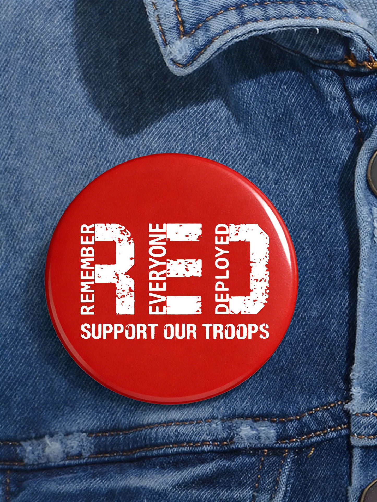 Red Friday Printed Badge