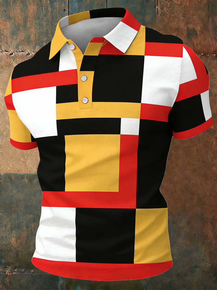 Men's Black Juneteenth polo shirt