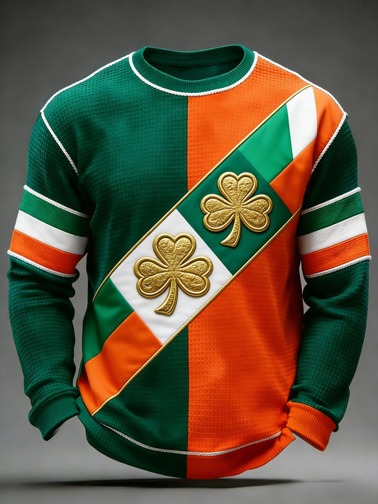 Men's St. Patrick's Day Printed Long-Sleeve T-Shirt