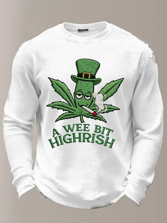 Men's St. Patrick's Day Printed Long-sleeved T-shirt
