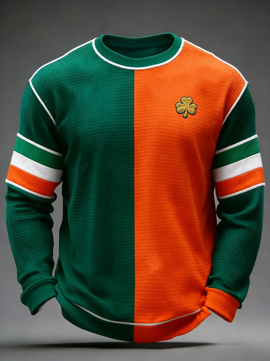 Men's St. Patrick's Day Printed Long-Sleeve T-Shirt