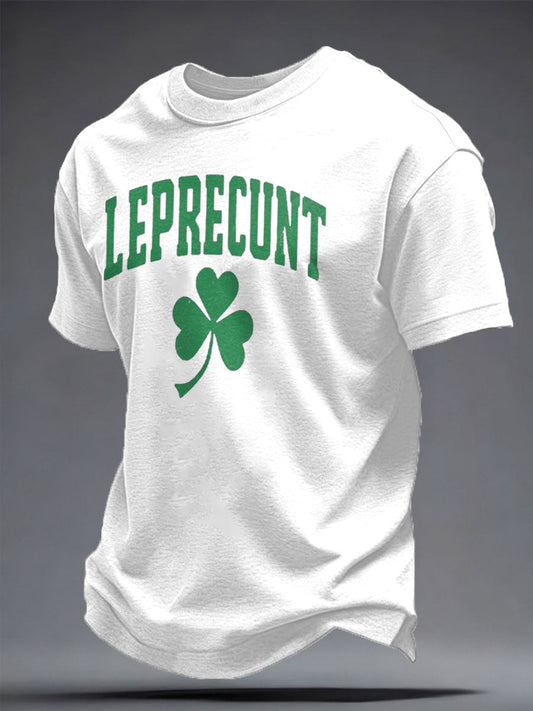 Unisex St. Patricks Day Shamrocks Funny Printed T-shirt