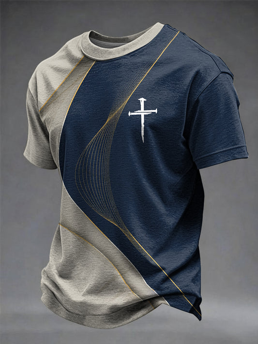 Men's Faith Cross Short Sleeve  T-shirt
