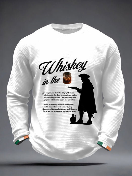 Men's Whiskey In The Jar Waffle Long Sleeve T-Shirt