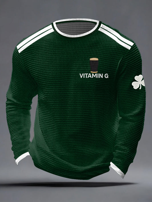 Men's St. Patrick's Day Waffle Top