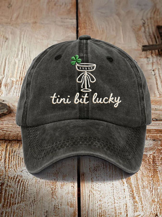 Unisex Tini Lit Lucky Print Hat