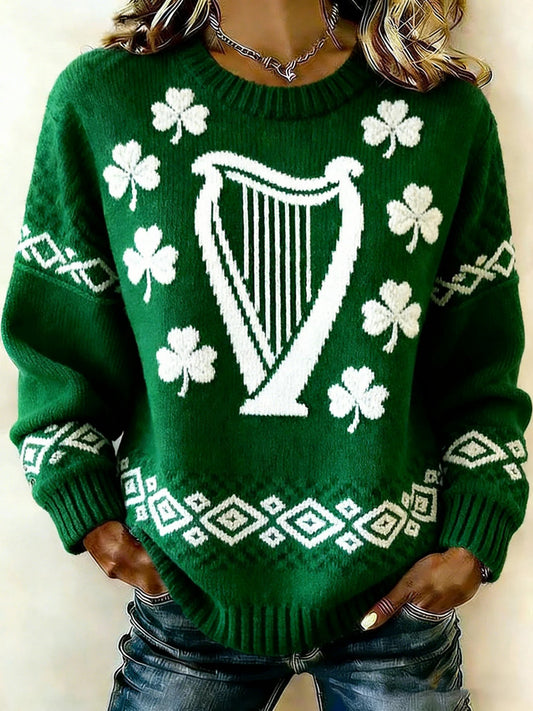 Women's St. Patrick's Day Printed Sweater