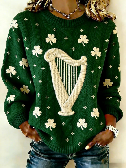Women's St. Patrick's Day Printed Sweater