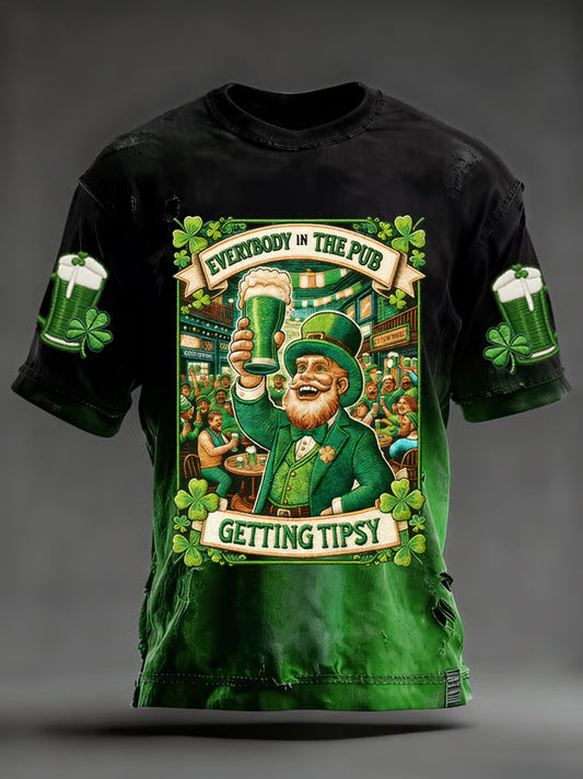 Men's St. Patrick's Day Printed Casual T-shirt