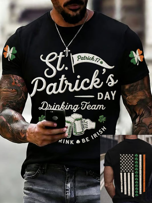 Men's St. Patrick's Day Printed Casual T-shirt