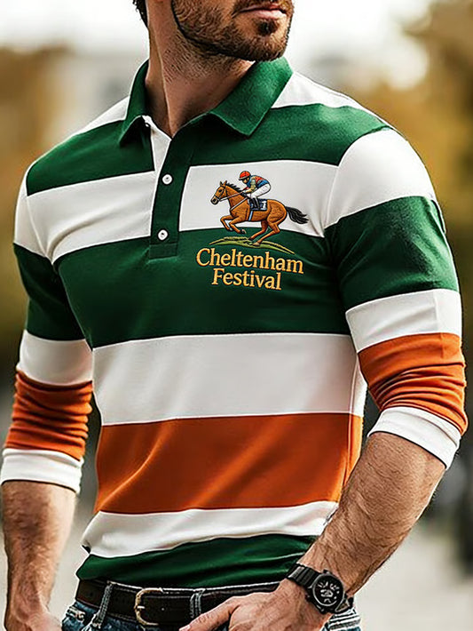 Men's St. Patrick's Day Printed Casual Polo