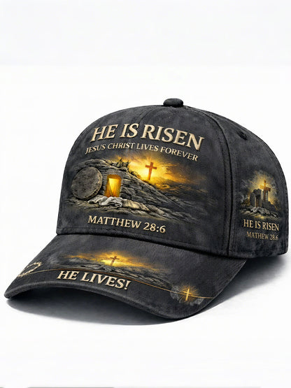 "He is risen" Vintage Unisex Hats