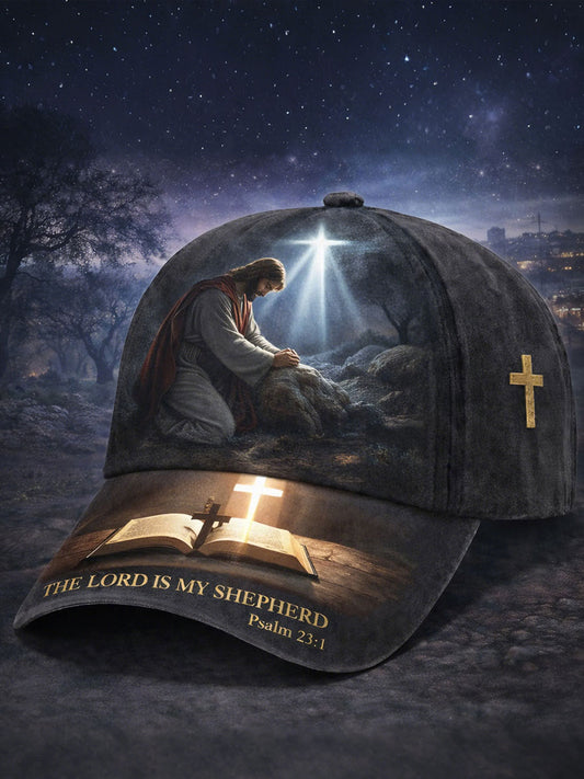 "the lord is my shepherd" vintage unisex hats