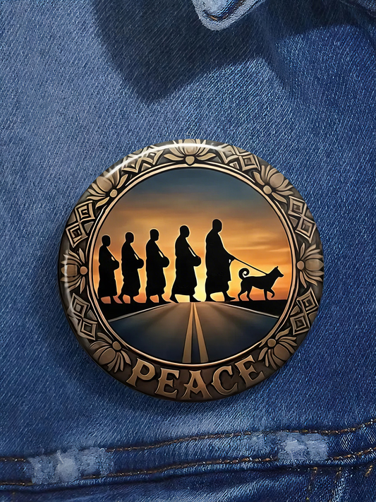Walk For Peace Print Pins