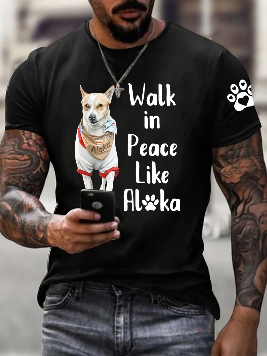 Men's Walk for Peace Like Aloka Short-sleeved T-shirt