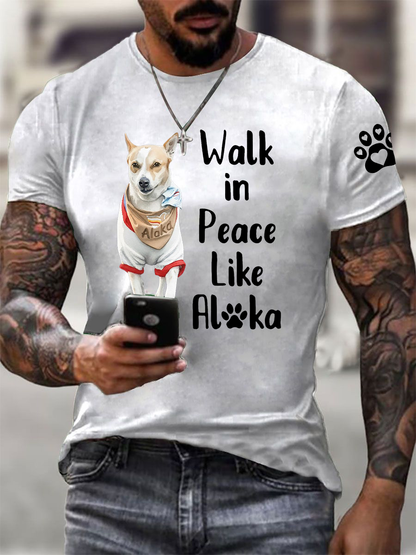 Men's Walk for Peace Like Aloka Short-sleeved T-shirt