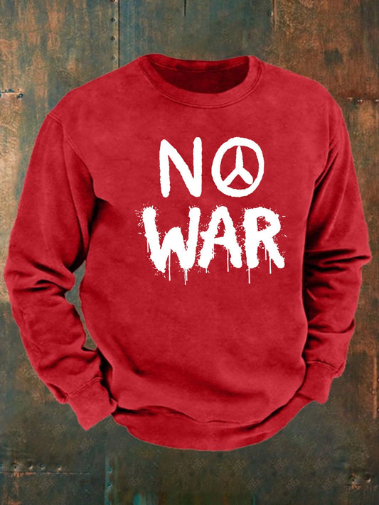 Men's No War cotton sweater