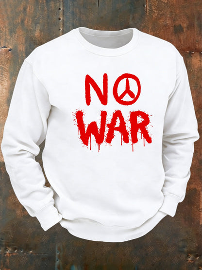 Men's No War cotton sweater