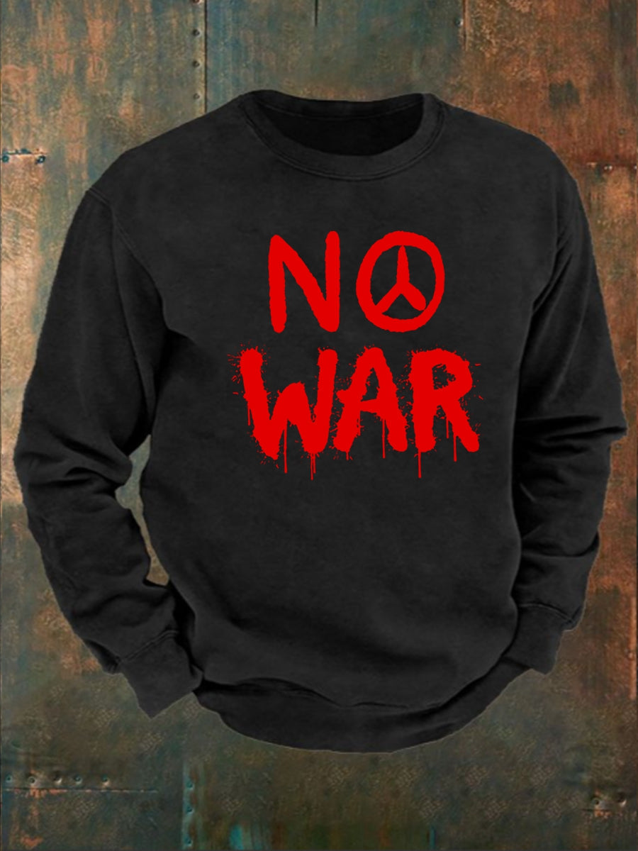 Men's No War cotton sweater