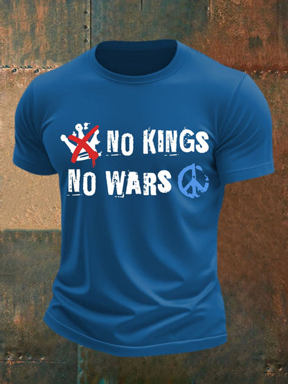 Men's No War cotton short-sleeved T-shirt