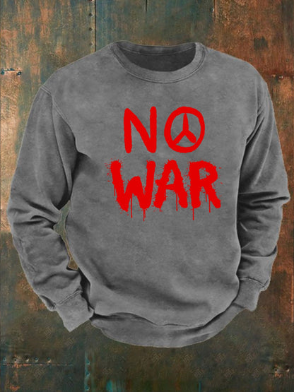 Men's No War cotton sweater