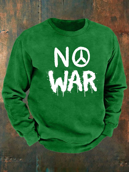 Men's No War cotton sweater
