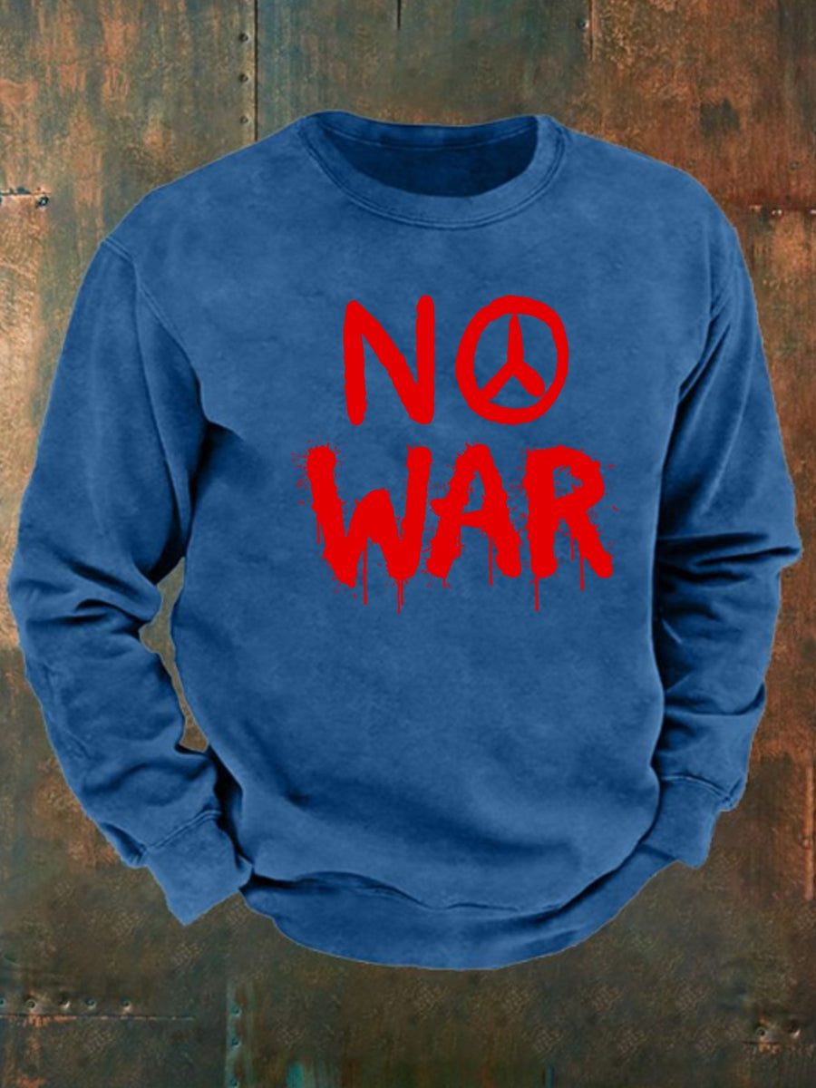 Men's No War cotton sweater