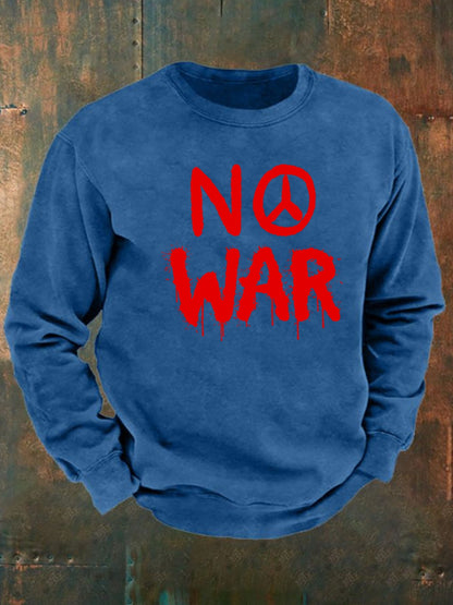 Men's No War cotton sweater