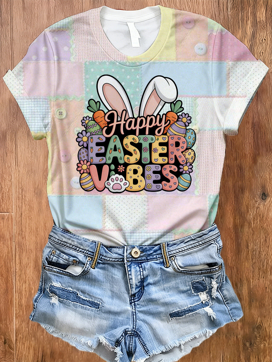 Women's Easter Bunny Print T-Shirt