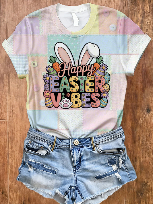 Women's Easter Bunny Print T-Shirt