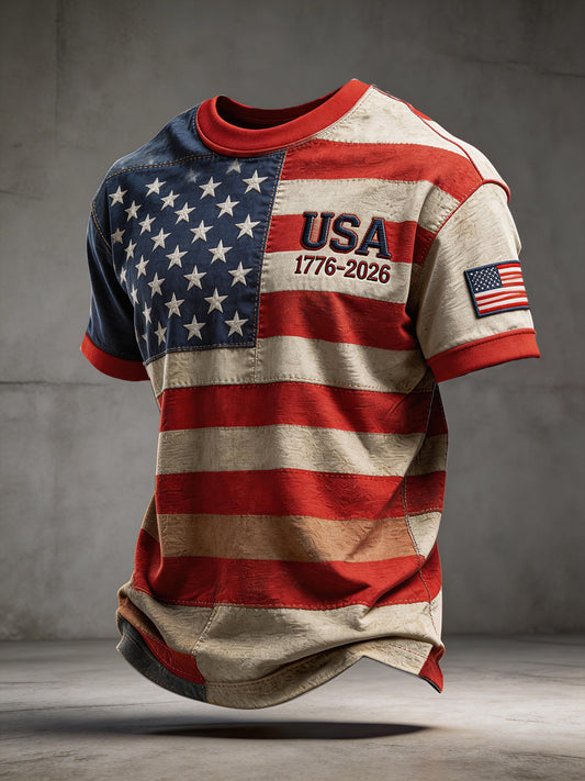 Men's USA 1776-2026 Print T-Shirt