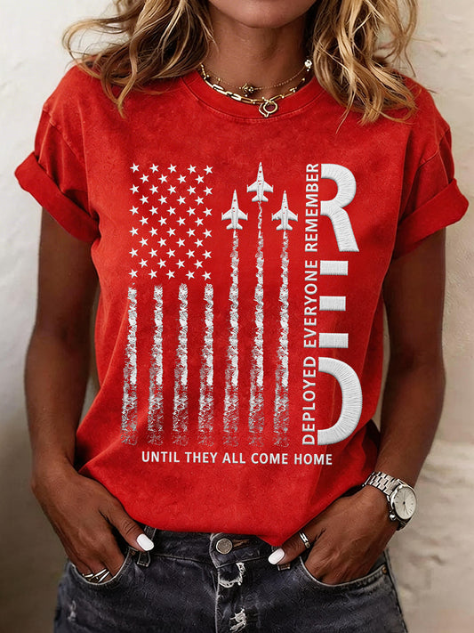 Women's Red Friday Inspired Print T-Shirt