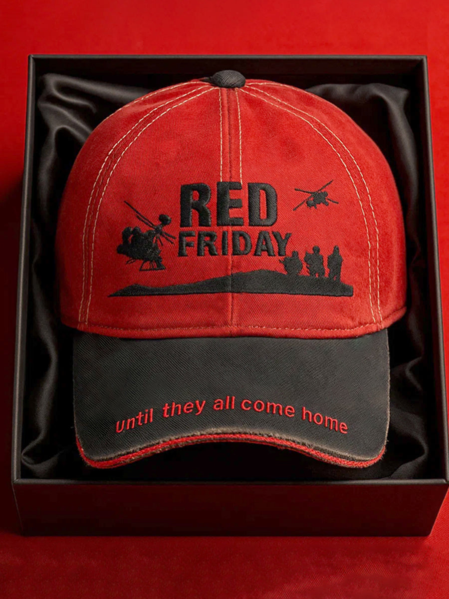 Red Friday Printed Casual Unisex Hat