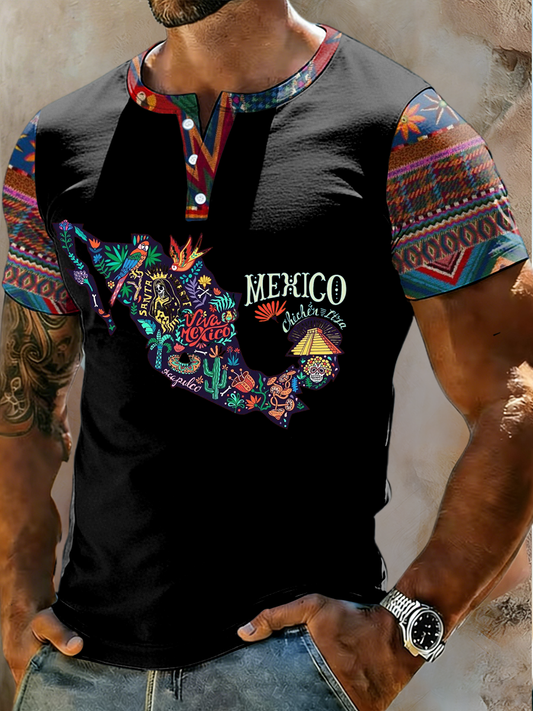 Men's Cinco De Mayo Printed short sleeve T-shirt