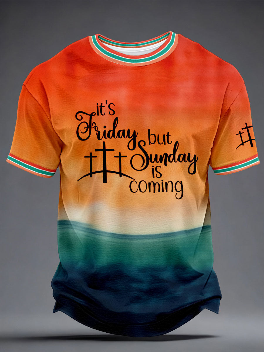 Men's 'It's Friday, But Sunday's Coming' T-shirts