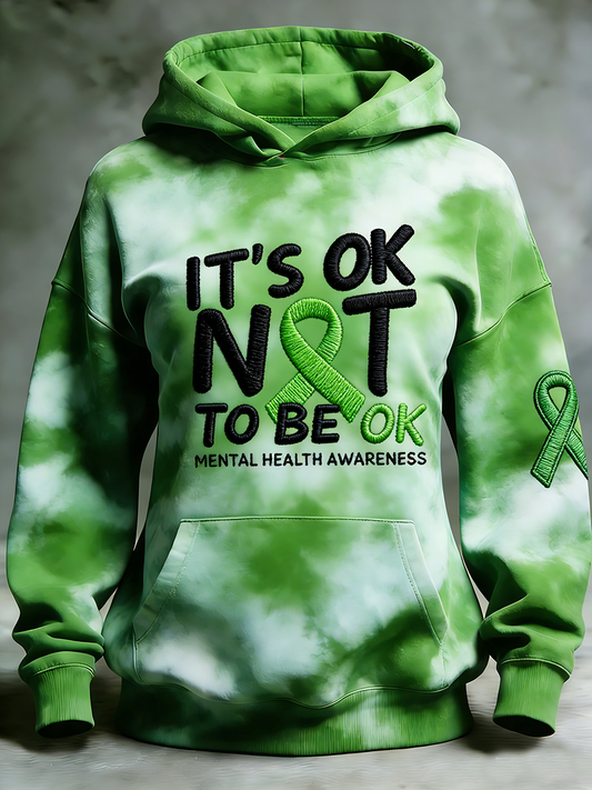 Women's It's Ok Not To Be Ok Mental Health Awarenes Regular Sweatshirt