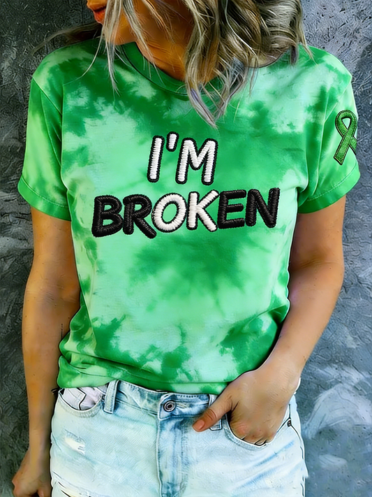 Women's I'm Ok Mental Health Awareness Short-sleeved T-shirt