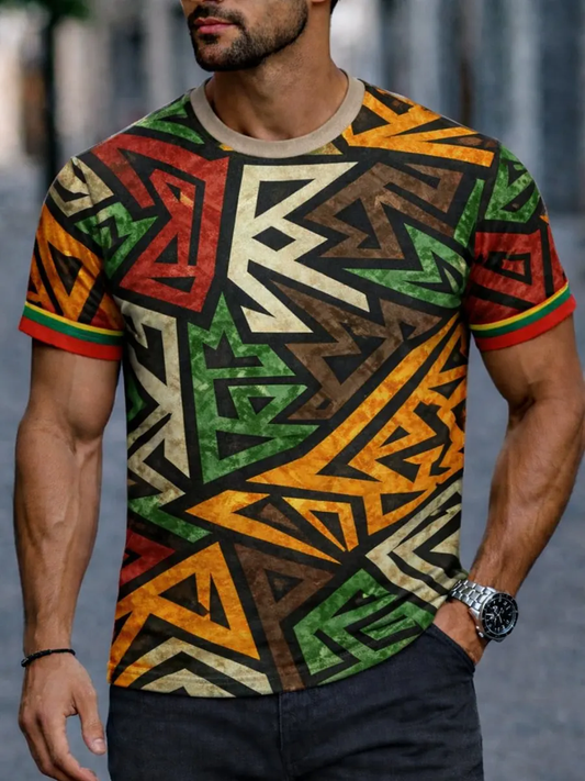 Men's Black Juneteenth short sleeves t-shirt