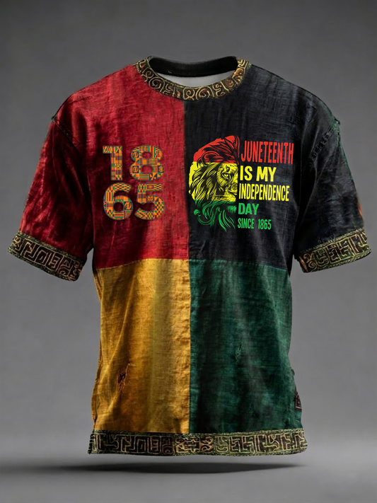 Men's Juneteenth 1865 Short Sleeves T-shirt