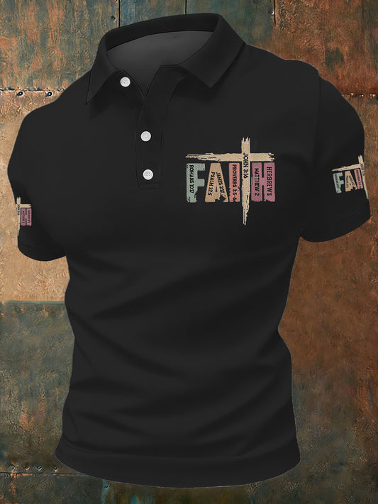 Men's Christian Faith Cross Short Sleeve Top