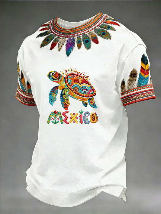 Retro Mexican Cinco de Mayo Art Print Casual Top