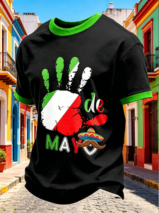 Cinco de Mayo Printed Vintage Fashion Loose Short Sleeve T-Shirt