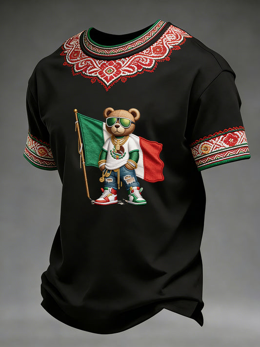 Retro Mexican Cinco de Mayo Art Print Casual Top