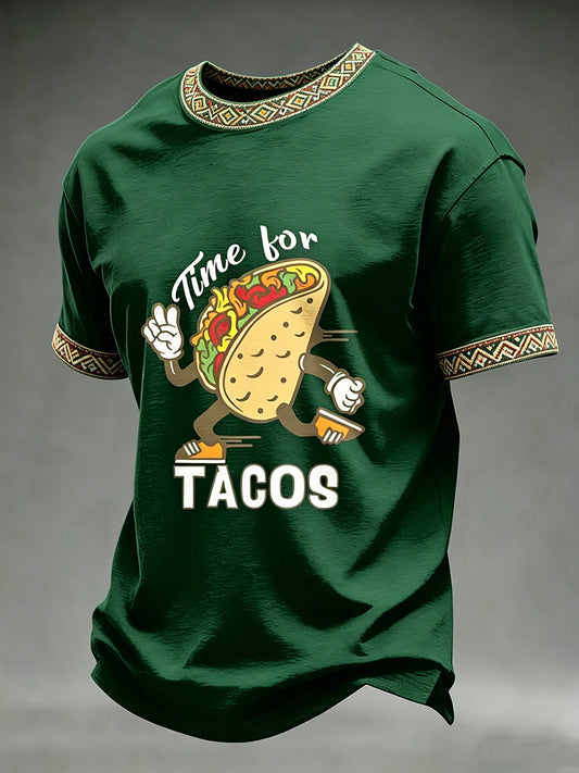 Cinco de Mayo Printed Vintage Fashion Loose Short Sleeve T-Shirt