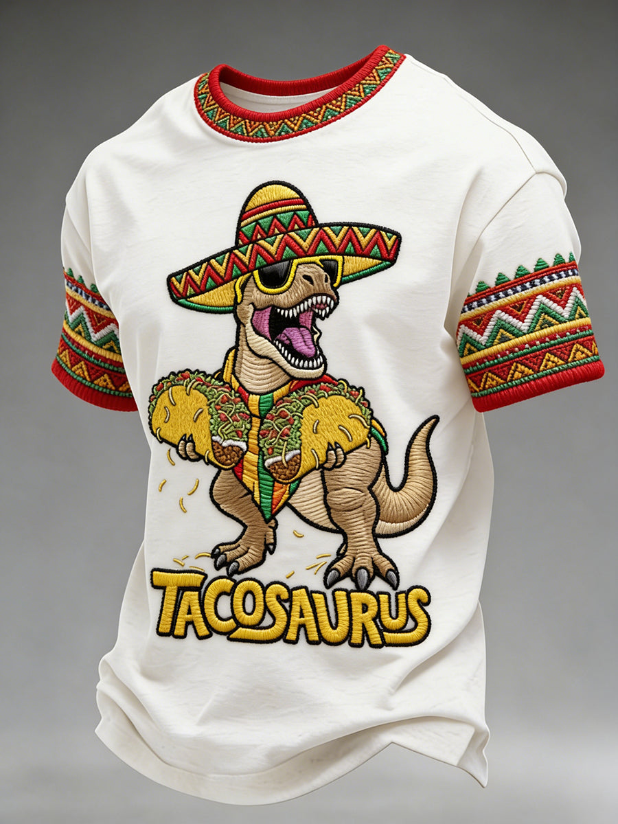 Men's May 5th Festival Ethnic Style Printed Casual T-Shirt