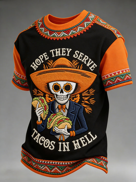 Men's May 5th Festival Ethnic Style Printed Casual T-Shirt