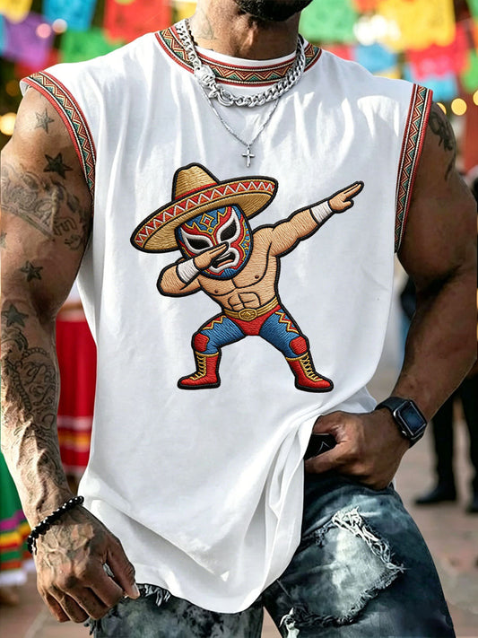 Men's Cinco de Mayo Printed Casual Vest