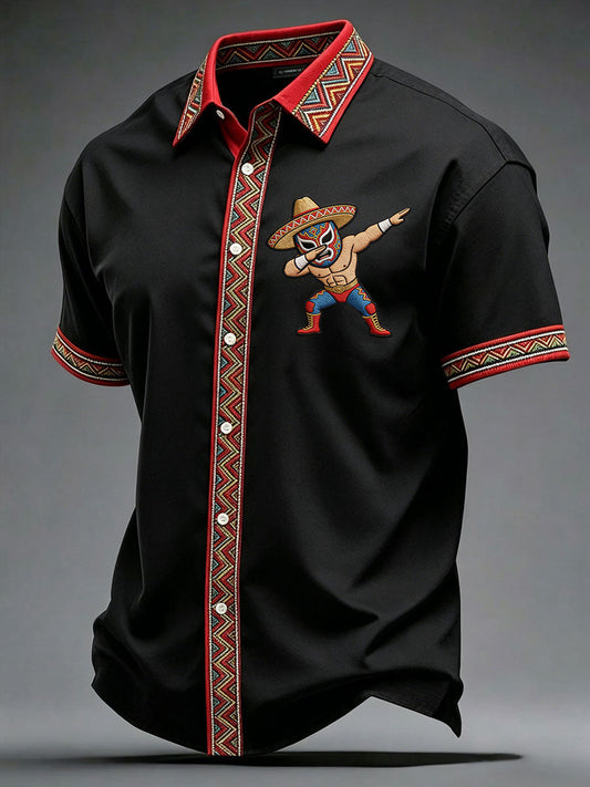 Men's Cinco de Mayo Printed Casual Shirt