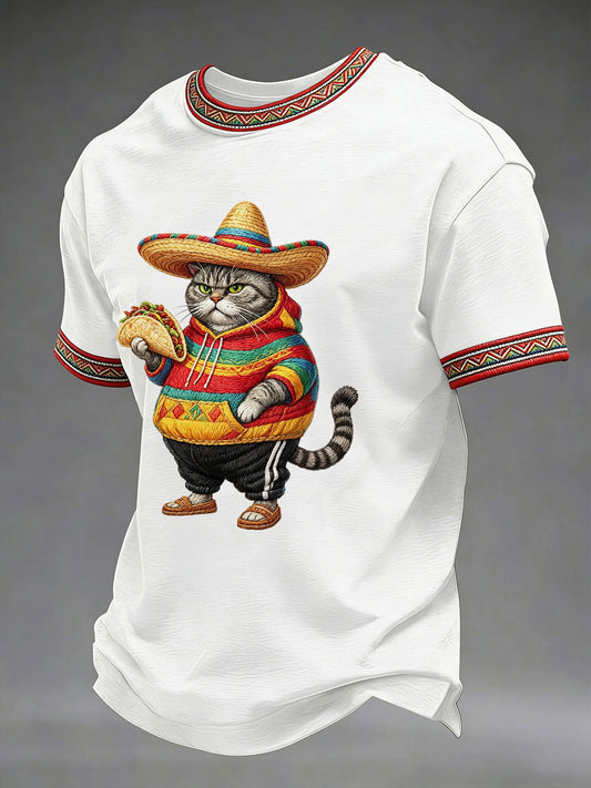 Men's Cinco de Mayo Printed Casual T-Shirt